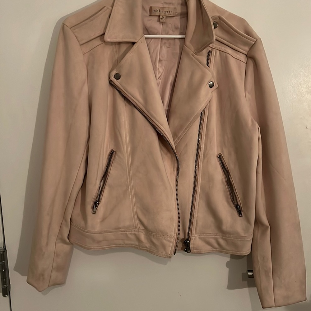 Lightt pink suede Moro jacket